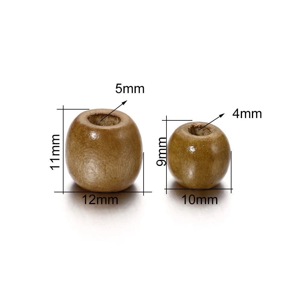 Natural Wooden Spacer Beads for Jewelry Making and Crafting