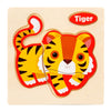 Wooden 3D Cartoon Animal Jigsaw Puzzle for Kids