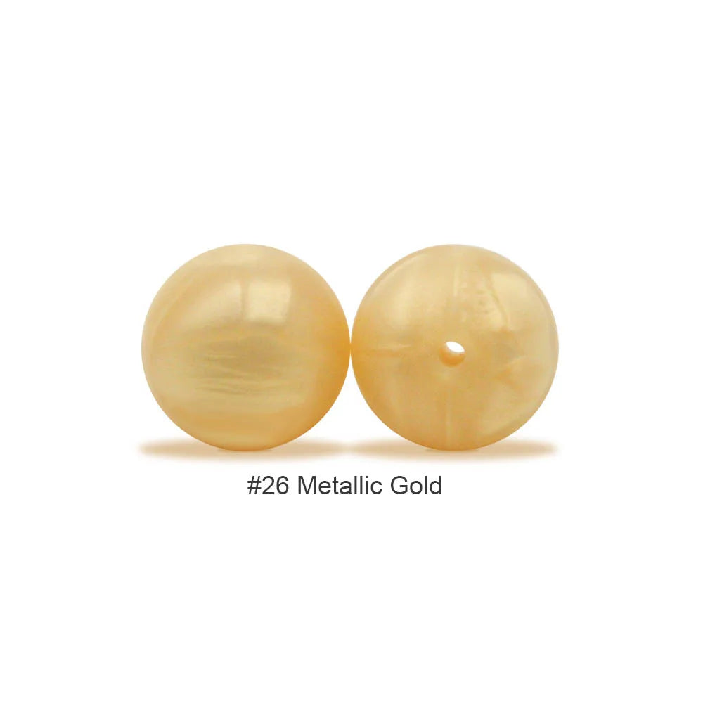 Food-Grade Silicone Teether Beads for DIY Baby Accessories