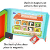 A colorful box of a magnetic animal and number matching game featuring an animal house design.