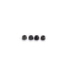 Set of four 1:12 scale RC car steering wheel and interior upgrade parts.