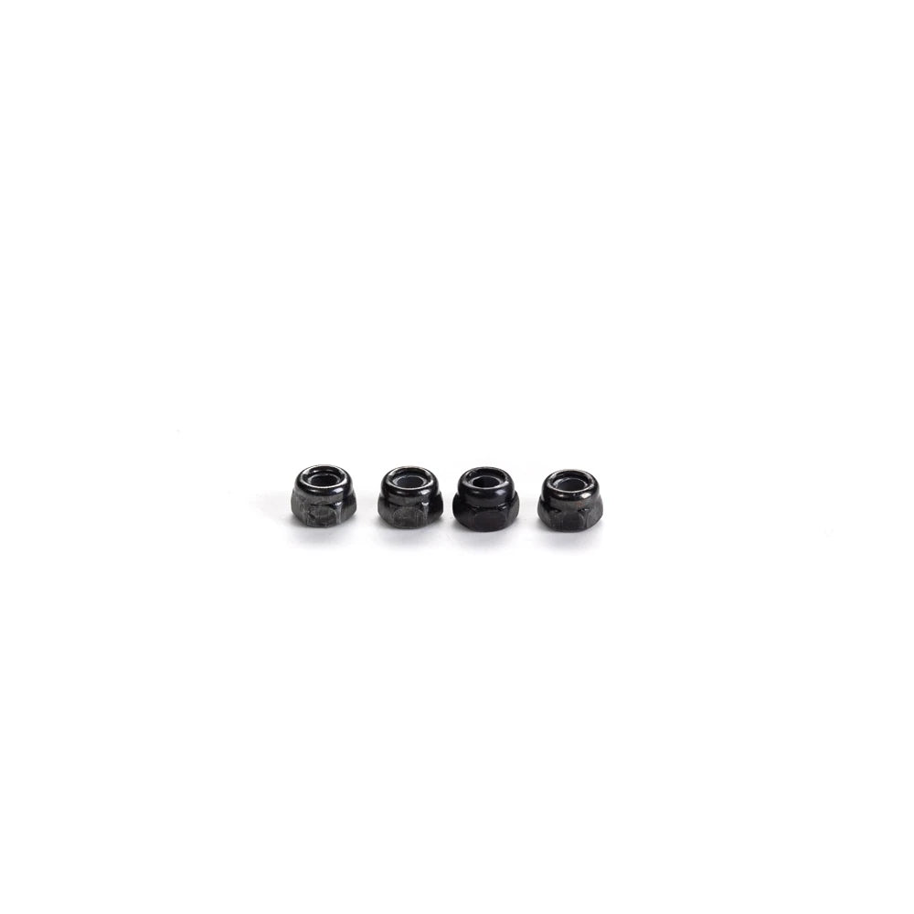Set of four 1:12 scale RC car steering wheel and interior upgrade parts.