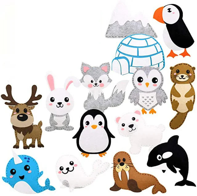 Woodland Animals Felt Sewing Craft Kit for Kids