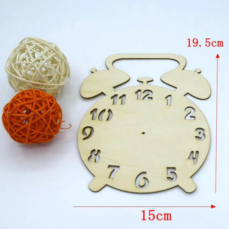 A wooden Montessori busy board clock and an orange ball made of yarn for sensory learning.