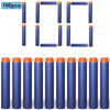 A collection of 100 soft foam dart refills in blue and orange colors displayed vertically.