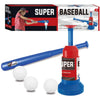 Kids Baseball T-Ball Pitching Machine Set with Bat and Balls