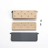 Set of three 1:12 scale RC car steering wheel and interior upgrade parts, including foam and plastic components.