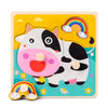 Wooden Animal Puzzle Board for Toddlers