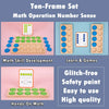 Wooden Ten-Frame Math Learning Set for Kids