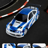 Blue and white high simulation coating on a mini RC drift car with 4WD and 2.4G remote control