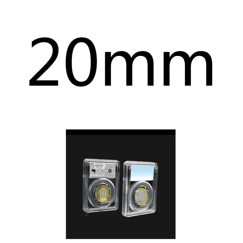 Crystal Clear Coin Display Holder with Protective Slab
