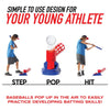 Kids Baseball T-Ball Pitching Machine Set with Bat and Balls