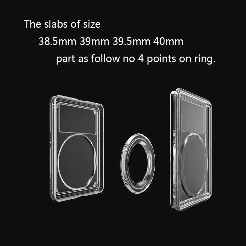 Crystal Clear Coin Display Holder with Protective Slab