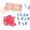 Wooden Number Counting Game with Montessori Cards