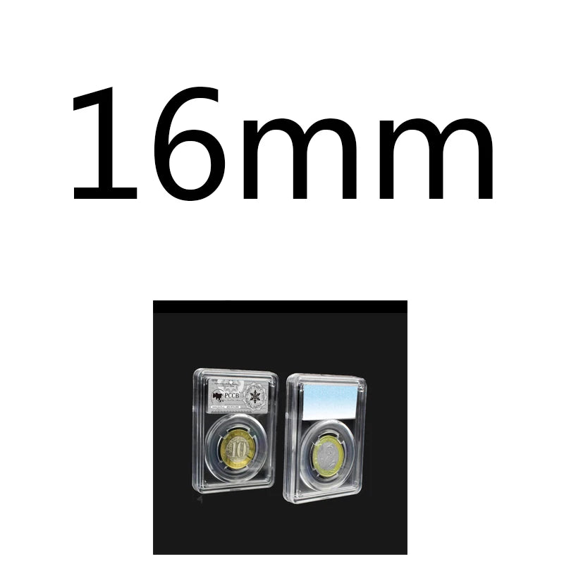 Crystal Clear Coin Display Holder with Protective Slab