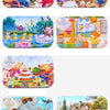 Wooden Jigsaw Puzzle Set for Kids - 60 Pieces of Cartoon Vehicles & Animals
