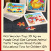 Wooden 3D Cartoon Animal Jigsaw Puzzle for Kids