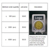 Crystal Clear Coin Display Holder with Protective Slab