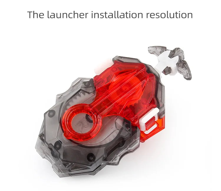 Two-Way Pull Wire Launcher for Beyblade Battles