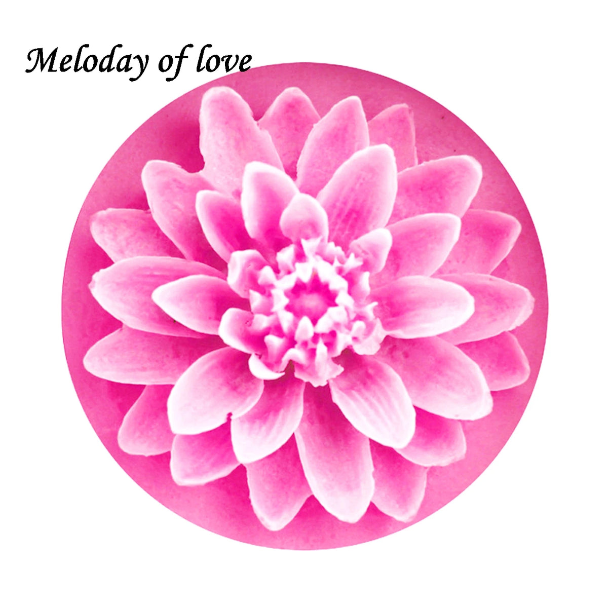 3D Lotus Flower Silicone Mold for Cake & Soap Decorating