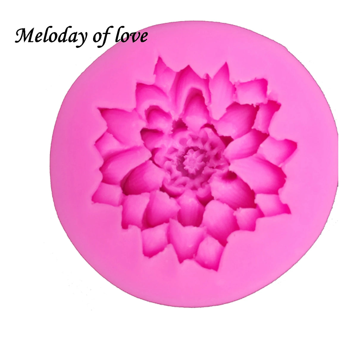 3D Lotus Flower Silicone Mold for Cake & Soap Decorating