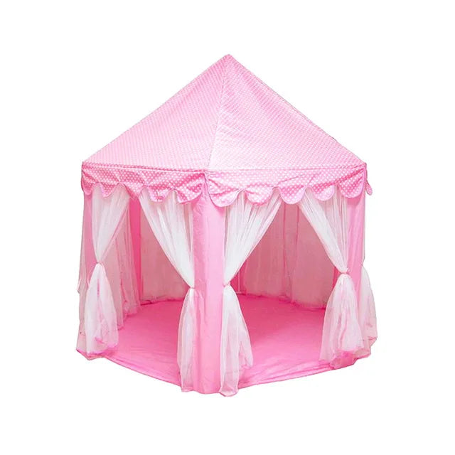 Kids' Princess Castle Play Tent – Foldable Indoor Tipi for Imaginative Play