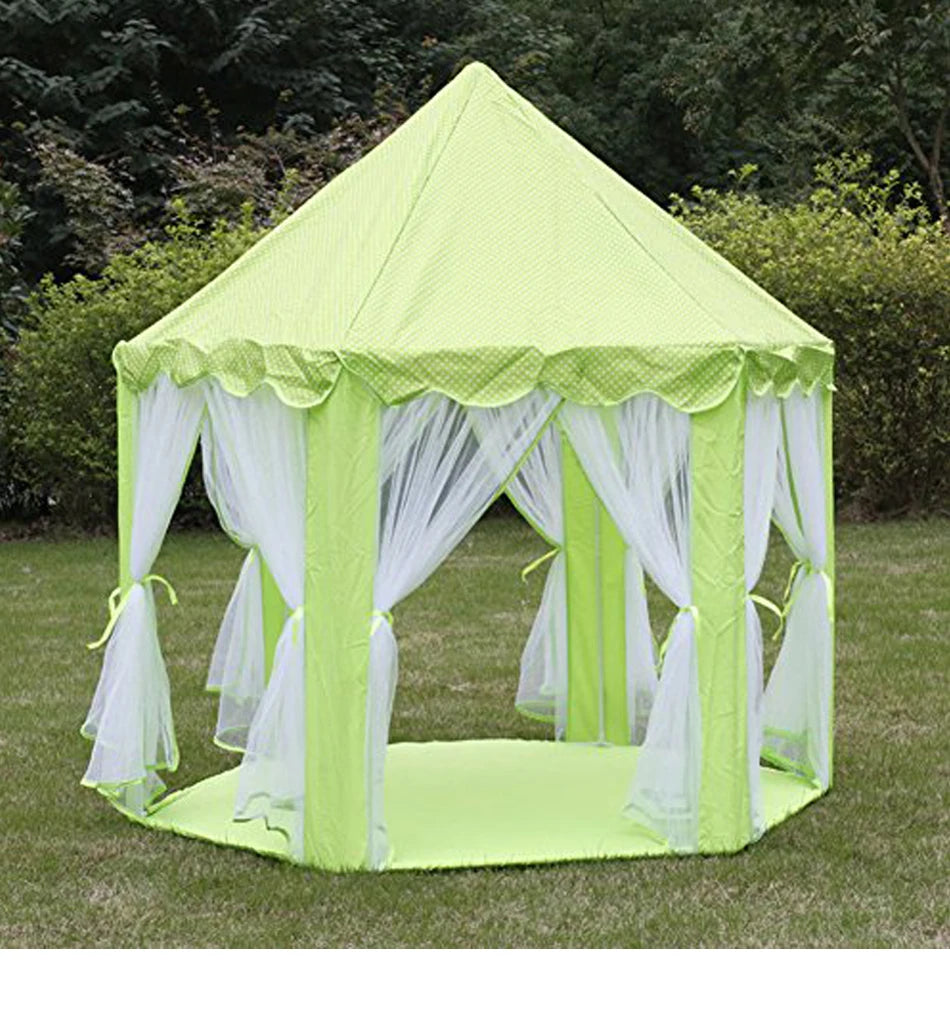 Kids' Princess Castle Play Tent – Foldable Indoor Tipi for Imaginative Play