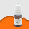 A small white bottle containing dark brown liquid soap colorant dye labeled 10ml