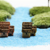 Whimsical Miniature Garden Bridge, Windmill & Castle Decor Set