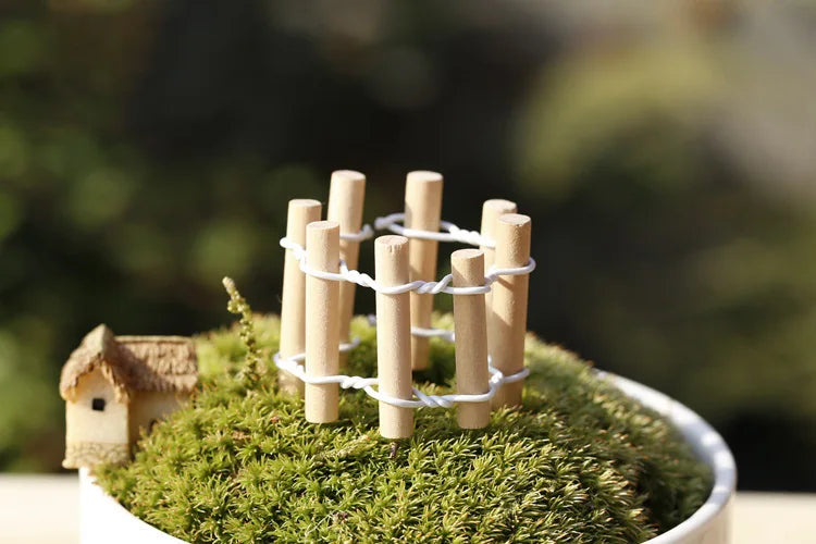 Whimsical Miniature Garden Bridge, Windmill & Castle Decor Set