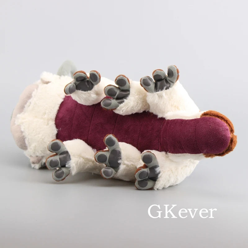 A plush toy set featuring two soft stuffed animals with light fur and dark paws.