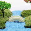 Whimsical Miniature Garden Bridge, Windmill & Castle Decor Set