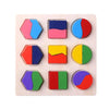 Wooden Geometric Shape Sorting Puzzle for Toddlers