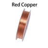 Spool of red copper beading wire used for jewelry making