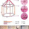 Kids' Princess Castle Play Tent – Foldable Indoor Tipi for Imaginative Play