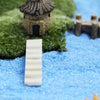Whimsical Miniature Garden Bridge, Windmill & Castle Decor Set