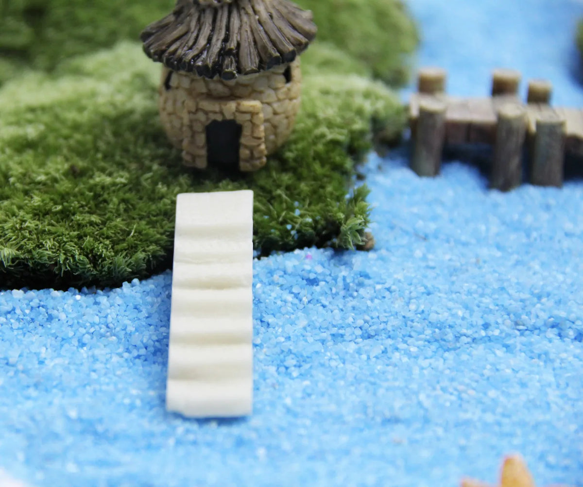 Whimsical Miniature Garden Bridge, Windmill & Castle Decor Set