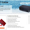 A black protective carrying case for a Focusrite audio interface, highlighting its durable design and convenience.