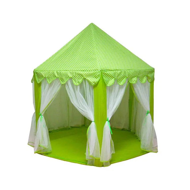 Kids' Princess Castle Play Tent – Foldable Indoor Tipi for Imaginative Play