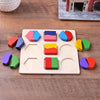Wooden Geometric Shape Sorting Puzzle for Toddlers