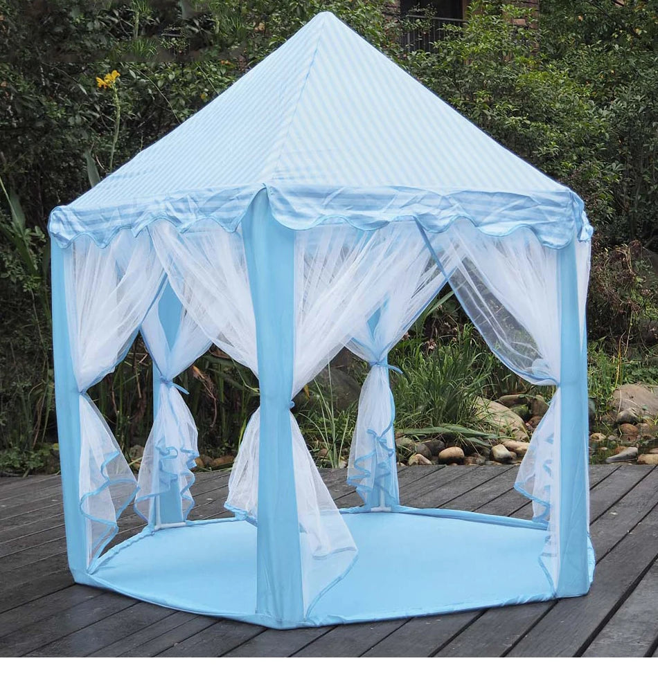 Kids' Princess Castle Play Tent – Foldable Indoor Tipi for Imaginative Play