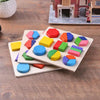 Wooden Geometric Shape Sorting Puzzle for Toddlers