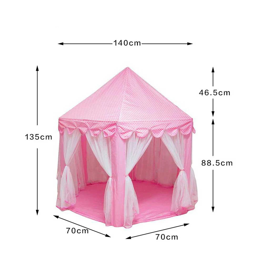Kids' Princess Castle Play Tent – Foldable Indoor Tipi for Imaginative Play
