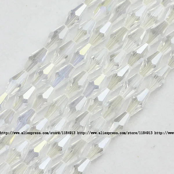 Austrian Crystal Bicone Beads for Jewelry Making – 100-Pack