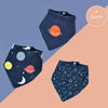 Soft Cotton Baby Bibs (3-Pack) with Cartoon Prints