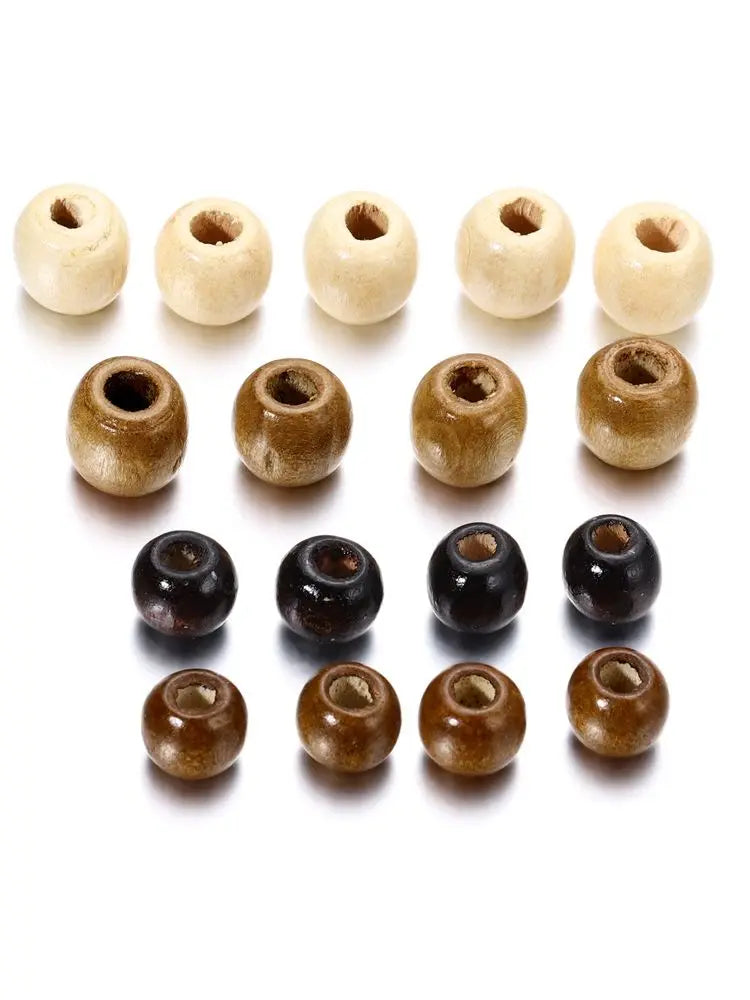Natural Wooden Spacer Beads for Jewelry Making and Crafting