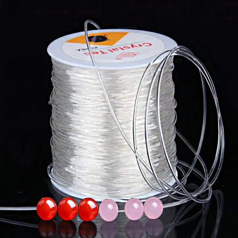 Elastic Crystal Beading Cord - 100m Roll for Jewelry Making
