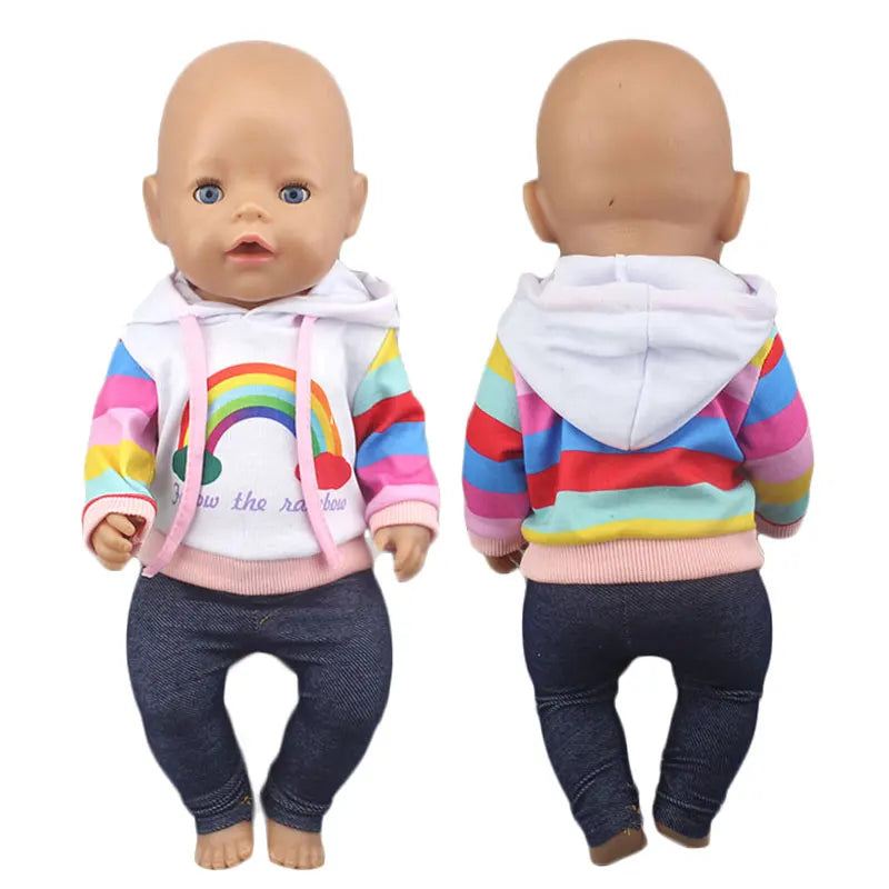 Cute 2-Piece Romper Outfit for 17-Inch Reborn Baby Dolls