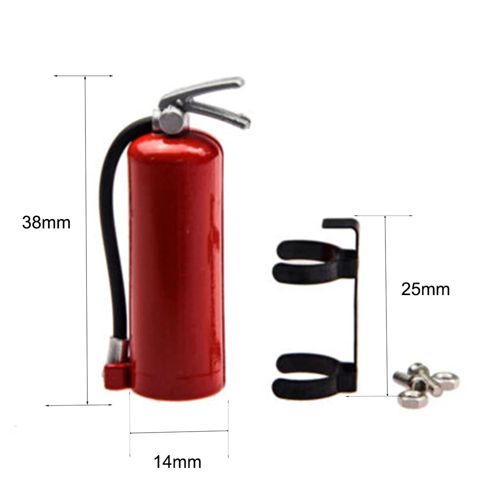 1/10 Scale RC Crawler Accessories - Shovel, Fire Extinguisher & Oil Drum Set