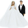 Doll Wedding Dress and Suit Gift Set for 11.5-Inch Fashion Dolls